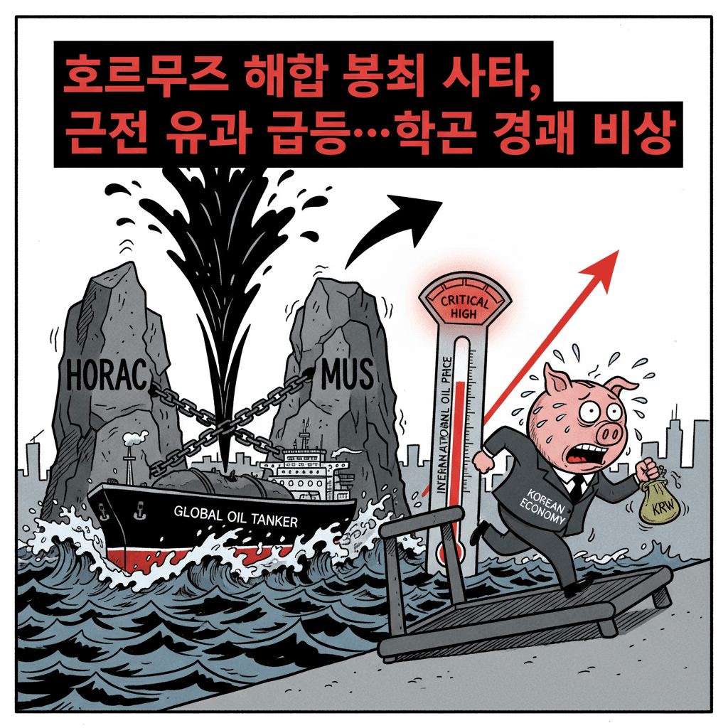 호르무즈 해협 봉쇄 사태, 국제 유가 급등…한국 경제 비상